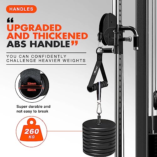 HPYGN Exercise Handles, Gym Equipment Accessories Replacement for Cable Machine Pulleys, Resistance Bands, Weight Lifting, Pilates and Pull-Down Fitness Equipment, Heavy Duty Working Out Handles - Image 2