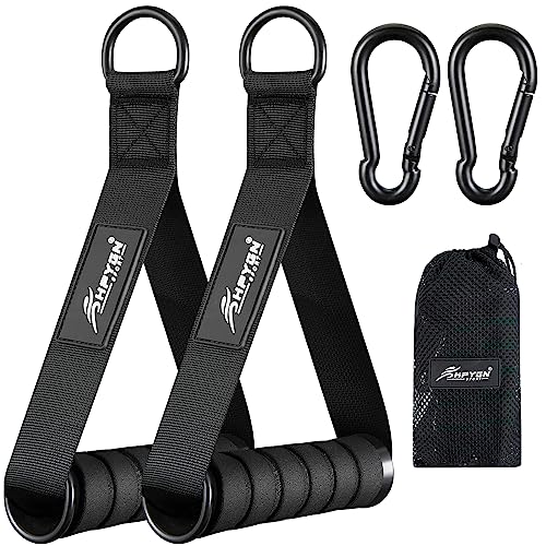 HPYGN Exercise Handles, Gym Equipment Accessories Replacement for Cable Machine Pulleys, Resistance Bands, Weight Lifting, Pilates and Pull-Down Fitness Equipment, Heavy Duty Working Out Handles - Image 1