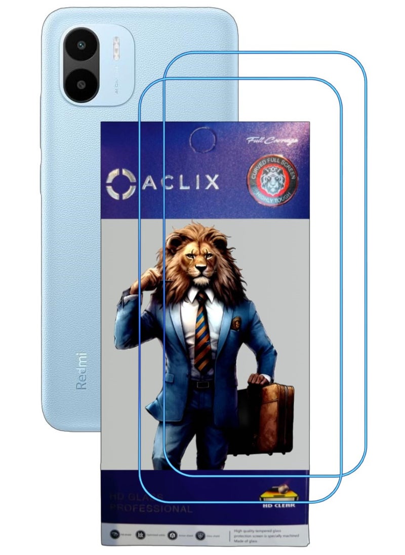 ACLIX 2 Pieces Antistatic ESD Dustproof Premium Quality High Definition Clear Tempered Glass Screen Protector Designed For Xiaomi Redmi A2+ - Image 1