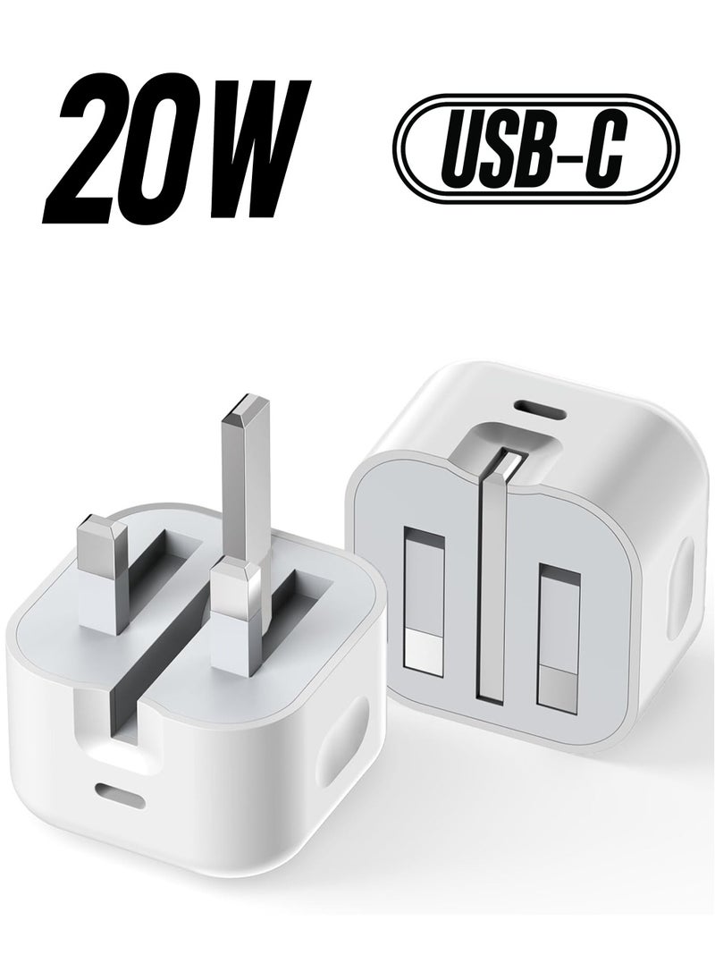ELTRAZONE - 20W USB-C Fast Charger Plug – Compact Wall Adapter for iPhone, Samsung, iPad, and More, UK-Compatible - Image 1
