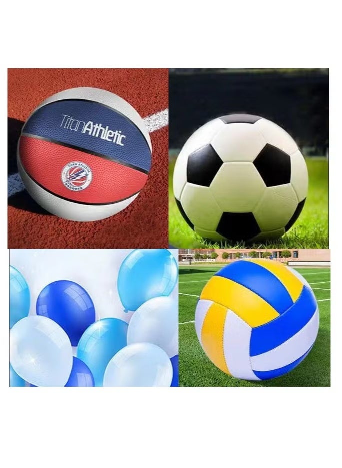 مضخة هواء عالمية لكرة القدم وكرة السلة والدراجات (تأتي مع ثلاث إبر هوائية) - Image 4