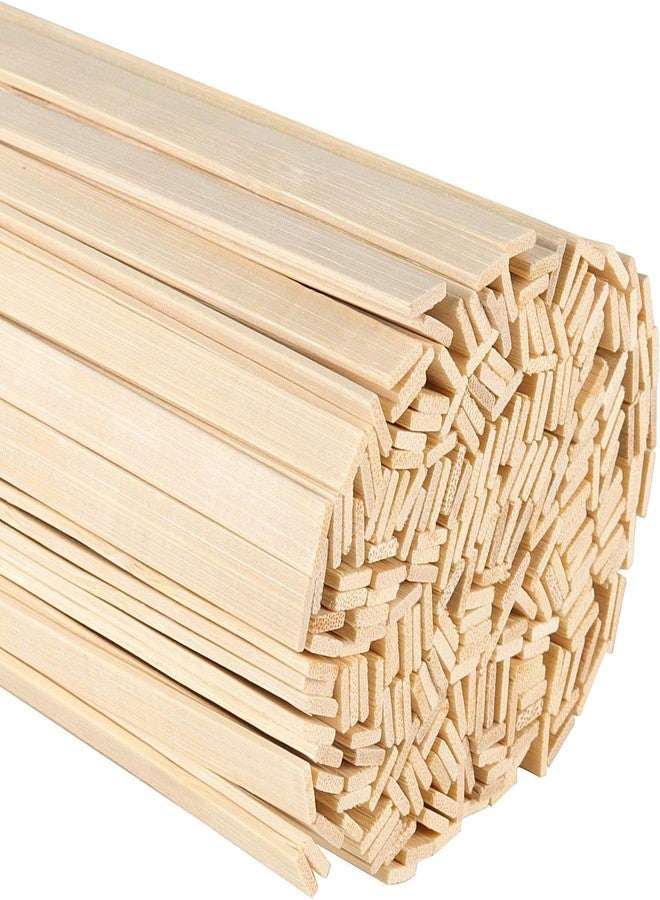 ZOENHOU 300 PCS 16 Inch Natural Bamboo Sticks for Crafts, Wooden Craft Sticks, Bamboo Sticks for Parol Making Molding Building Supplies - Image 1
