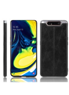 Zaboon Case For Galaxy A80/A90 Shockproof Sewing Cow Pattern Skin PC + PU + TPU Case  - Image 1