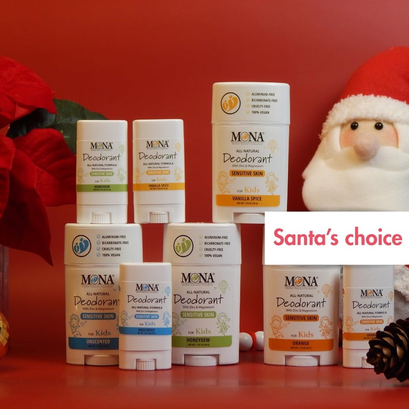 MONA 100% Natural Deodorant for Kids, Preteens & Teens | No Baking Soda, Synthetic Scents or Aluminum | Safe for Girls & Boys with Sensitive Skin | Hypoallergenic & Vegan (HONEYDEW 1.76 Oz) - Image 2