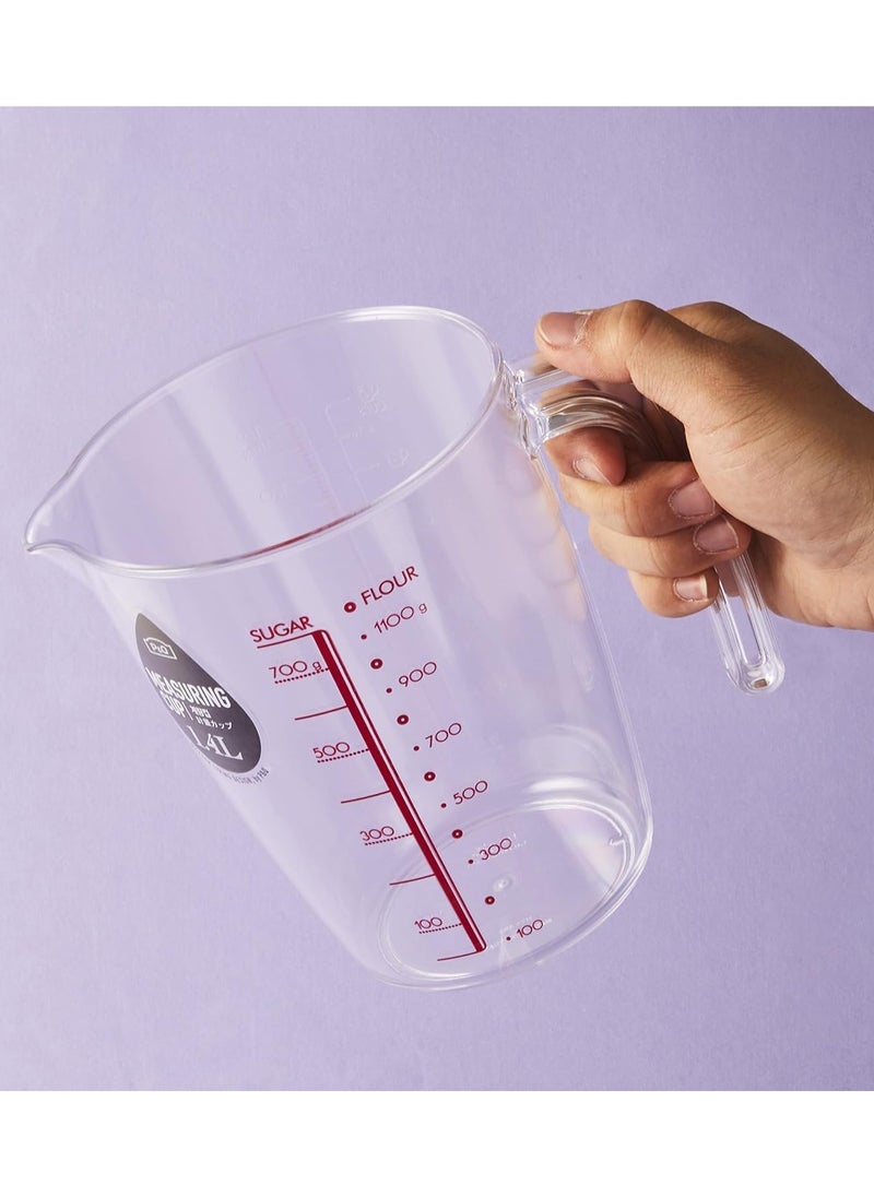 LOCK & LOCK LocknLock 1.4L Measuring Cup – Durable, BPA-Free Kitchen Essential, Microwave and Dishwasher Safe  - Image 2