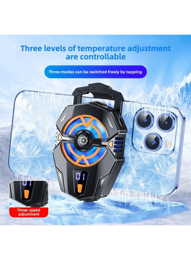 Loquat SOURCE X13 Wireless Charging 15W Semiconductor Refrigeration Magnetic Mobile Phone Radiator Live Cooling Artifact-Color:X53c Live Broadcast Dual Semiconductor 【with Digital Display + Three-speed Adj - Image 5