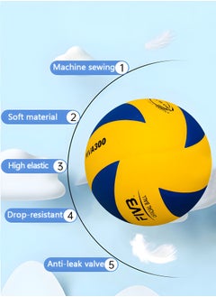 GROIC Soft Touch Volleyball - Official Size 5 for Indoor/Outdoor/Gym/Beach Games,Sports Training Game Play Ball,Premium Soft Volleyball  - Image 5