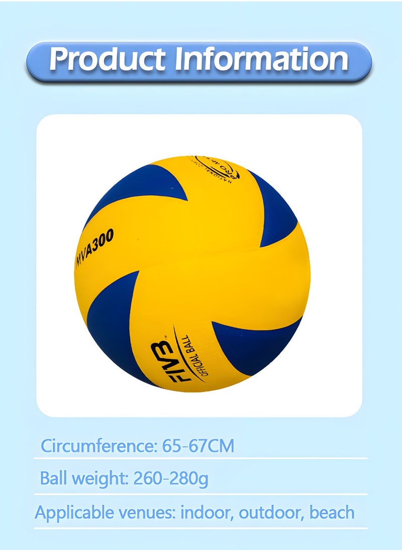 GROIC - Soft Touch Volleyball - Official Size 5 for Indoor/Outdoor/Gym/Beach Games,Sports Training Game Play Ball,Premium Soft Volleyball - Image 1
