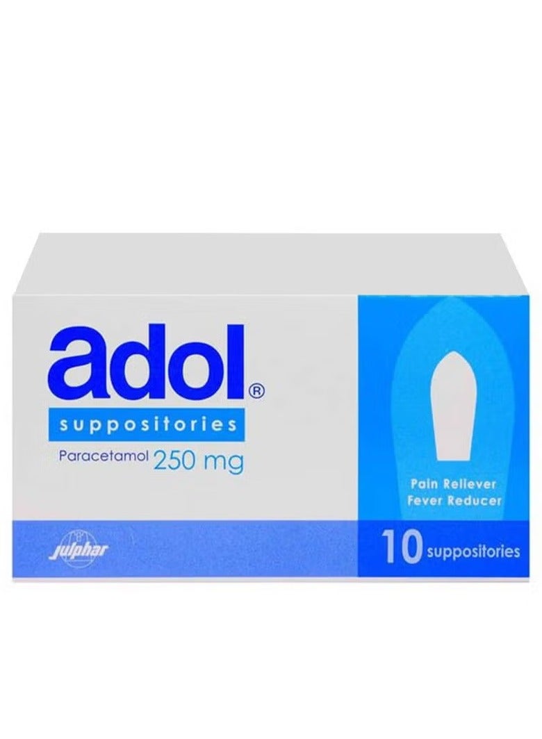 Adol 250 mg Suppositories 10's