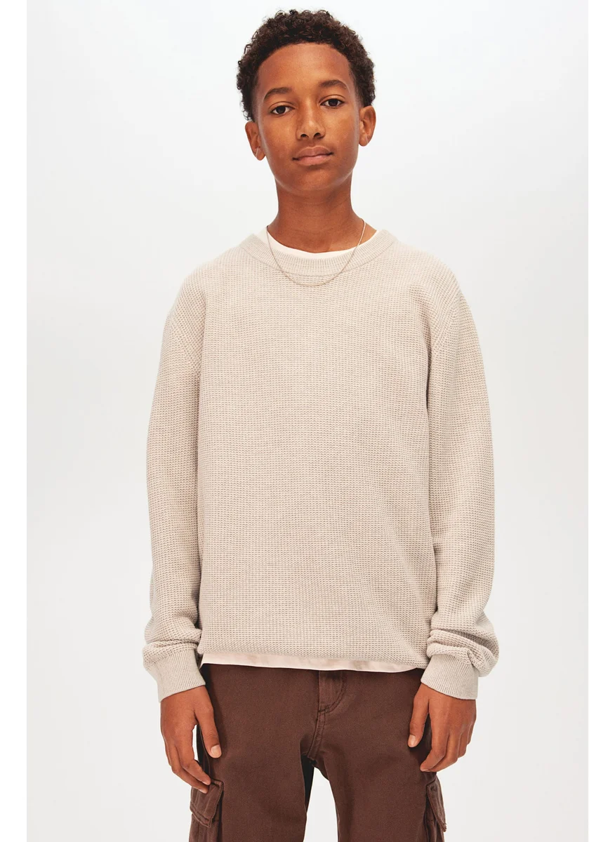 H&M Textured-Knit Jumper