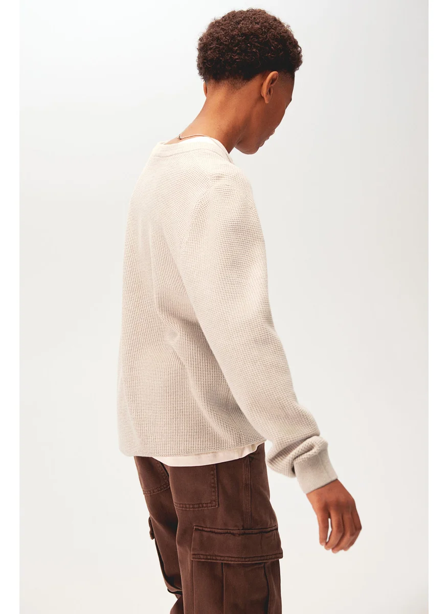 اتش اند ام Textured-Knit Jumper