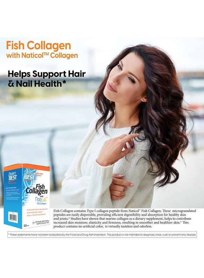Doctor's BEST Doctor's Best Fish Collagen w/Naticol Fish Collagen, Supports Skin, Nails, Joints, 30 Powder Stick Pack  - Image 2