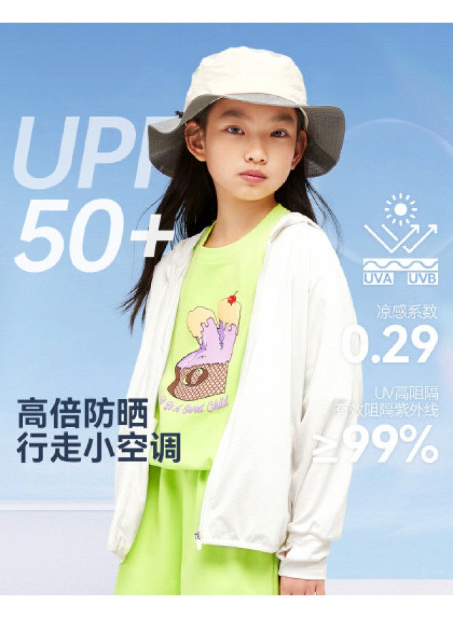 Annil kids' Summer Breathable Stretch Sunscreen Jacket Lightweight Air-conditioning Outerwear - Image 1