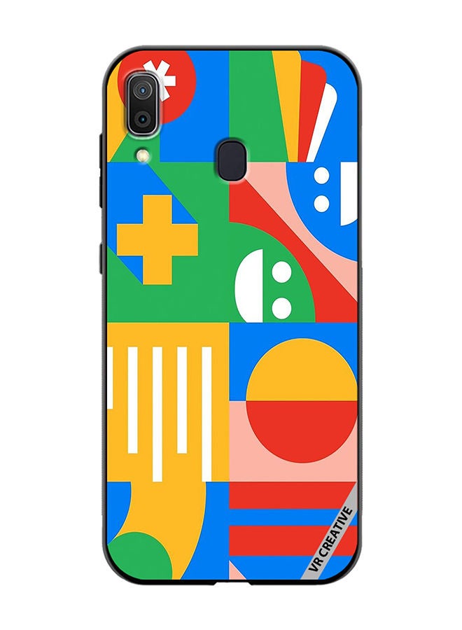VR CREATIVE Protective Case Cover For Samsung Galaxy A30 Design Multicolour - Image 1