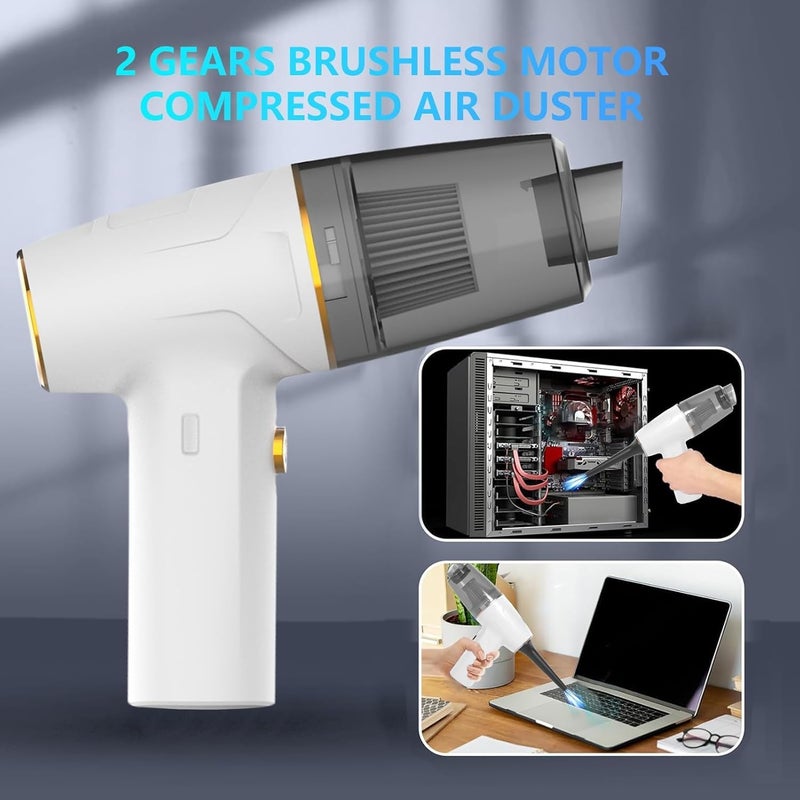 TDOO Car Vacuum Cleaner, Cordless Handheld Vacuum, Brushless DC Motor 12000PA Maximum Suction,Mini Portable Vacuum Cleaner Rechargeable for Home,Office,Kitchen - Image 5