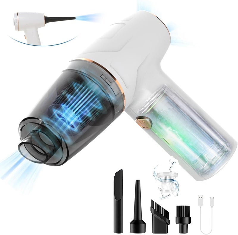 TDOO Car Vacuum Cleaner, Cordless Handheld Vacuum, Brushless DC Motor 12000PA Maximum Suction,Mini Portable Vacuum Cleaner Rechargeable for Home,Office,Kitchen - Image 1