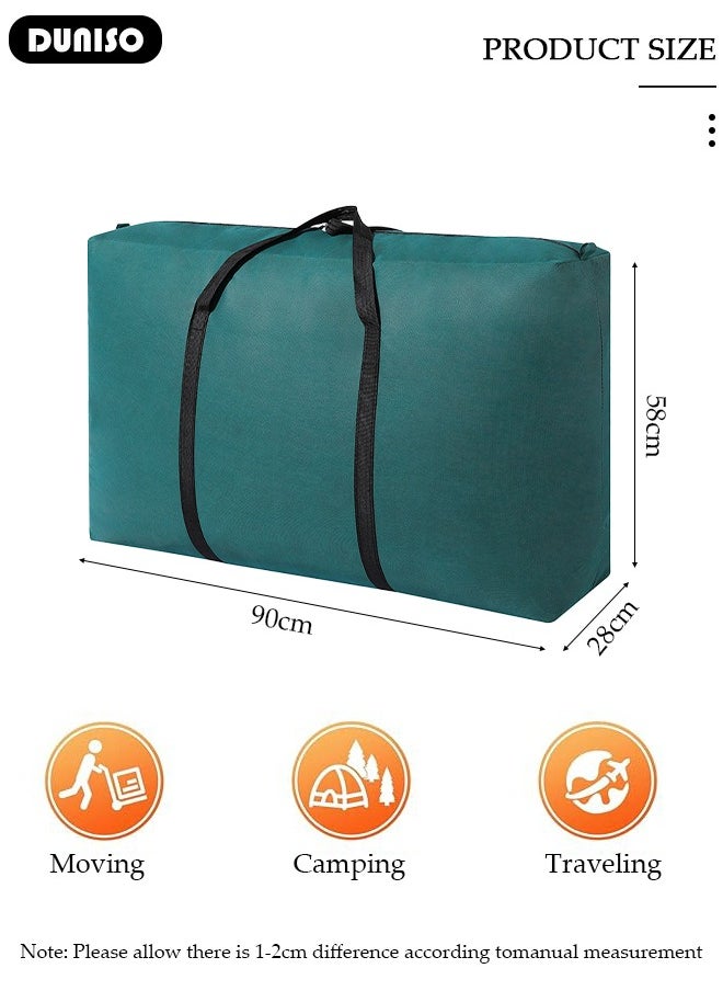 Extra Large Storage Bag for Moving 150L Organizer Bags,Heavy Duty Oxford Water-Resistant Storage Bag Organizer,Foldable Storage Totes for Clothes, Camping, Travel, Space-Saving Organizer, Duffle Bags for Moving Boxes