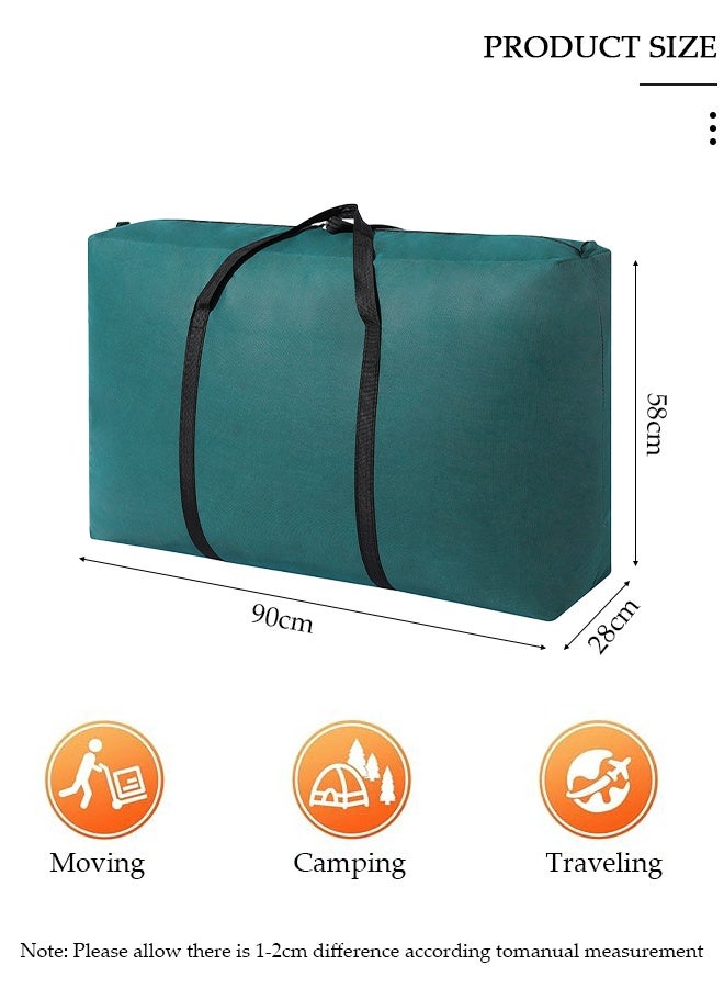 DUNISO 2pack  Extra Large Storage Bag for Moving 150L Organizer Bags,Heavy Duty Oxford Water-Resistant Storage Bag Organizer,Foldable Storage Totes for Clothes, Camping, Travel, Space-Saving Organizer, Duffle Bags for Moving Boxes - Image 2
