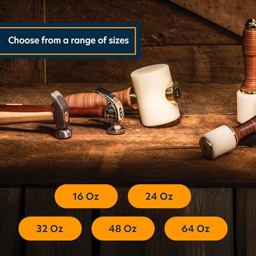 Weaver Leather Supply Barry King Wood Mallet, Leather Working Mallet with Ergonomic Contoured Handle, Wooden Hammer for Stamping and Tooling, 16-Ounce - Image 5