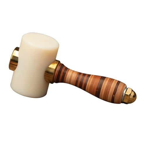 Weaver Leather Supply Barry King Wood Mallet, Leather Working Mallet with Ergonomic Contoured Handle, Wooden Hammer for Stamping and Tooling, 16-Ounce - Image 1