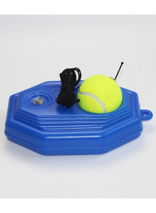 Tennis Ball Trainer with Elastic String Single Practice Device for Self-Training Portable Baseboard with Groove Design for Beginners and Intermediates - Image 1