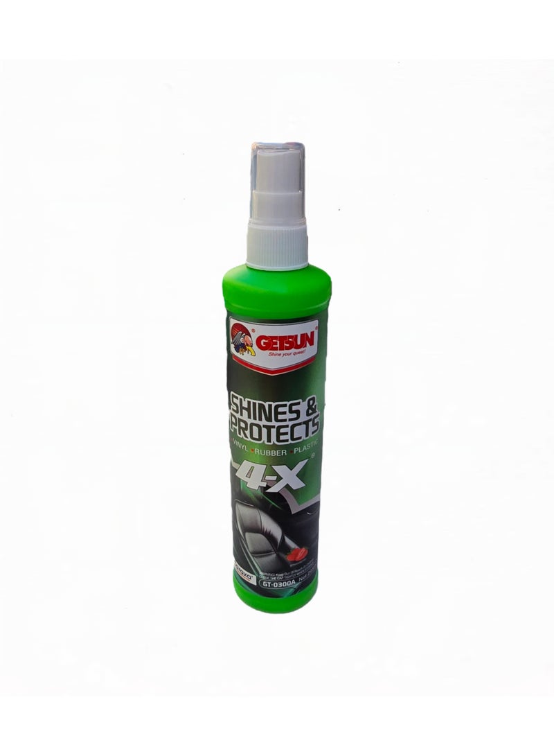 GETSUN 4X Dashboard Shine & Protect Spray – Restores Gloss & Protects Interior Plastic GT-0300A - Image 1
