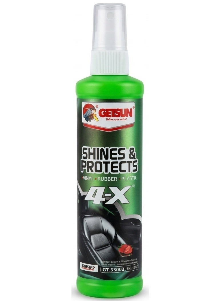 GETSUN 4X Dashboard Shine & Protect Spray – Restores Gloss & Protects Interior Plastic GT-0300A - Image 1