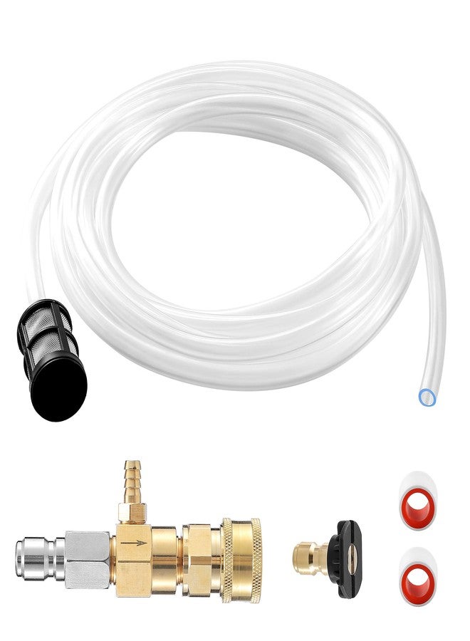 JOEJET Downstream Injector for Pressure Washer, Fixed Chemical Injector Kit with 3/8 Inch Quick Connect, 3-5 GPM - Image 1