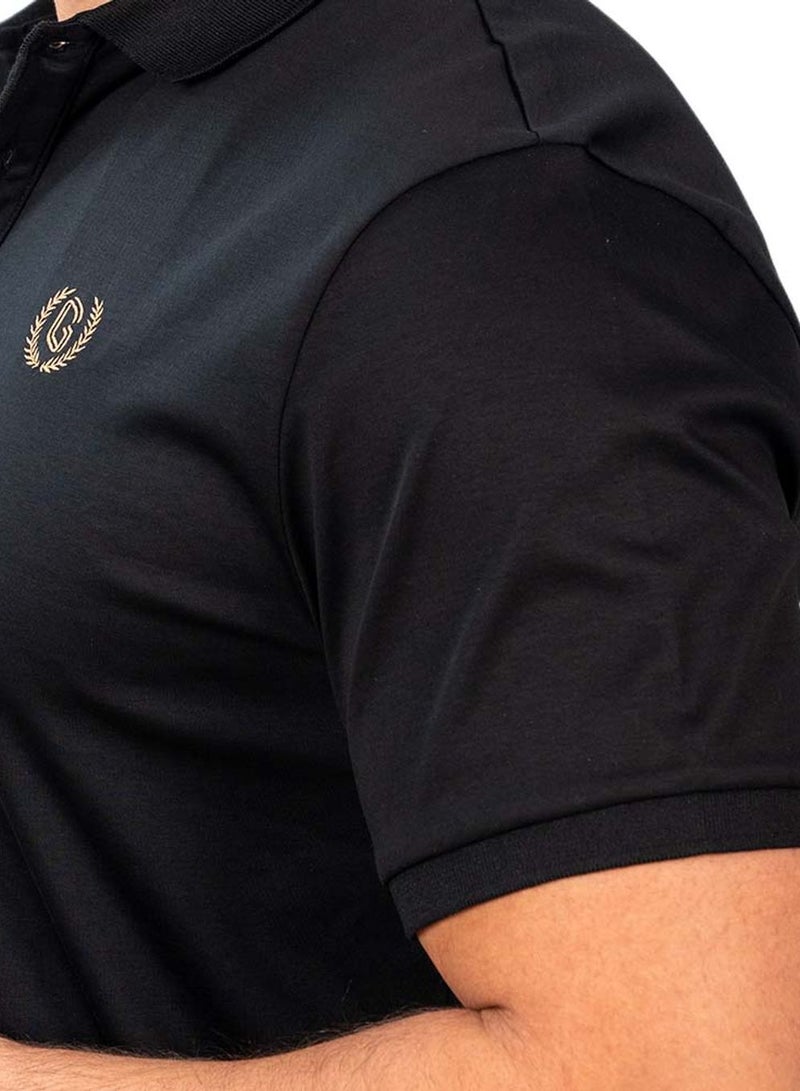 GIORDANO Men's Slim Fit Interlock Polo with Embroidery - Liquid Touch - Image 3