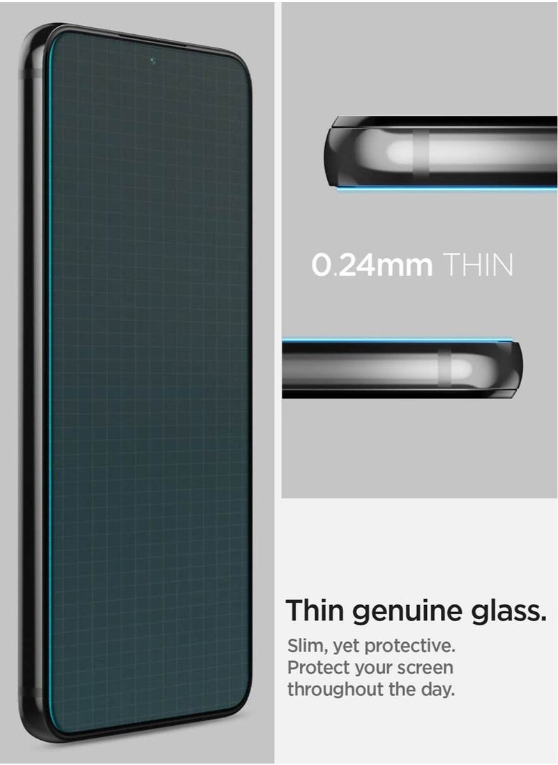Spigen - Glastr EZ FIT Premium Tempered Glass Screen Protector [2 Pack] for Samsung Galaxy S22 PLUS (2022) - Case Friendly - Image 1