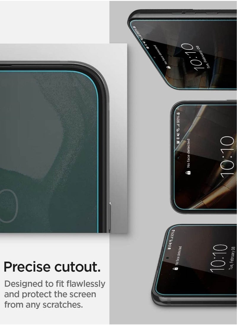 Spigen - Glastr EZ FIT Premium Tempered Glass Screen Protector [2 Pack] for Samsung Galaxy S22 PLUS (2022) - Case Friendly - Image 1