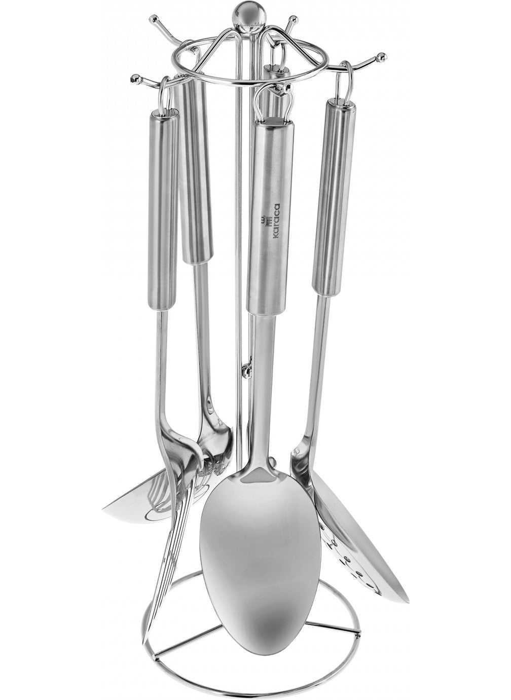 Karaca Tina 6 Piece Steel Serving Set with Steel Stand - pzsku/ZC9F7A57AD0D43132716FZ/45/_/1725724076/98246cca-85b9-4243-a163-fbb17fda390c