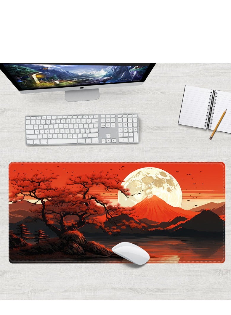 Large Mouse Pad For Desktop 900x400x3mm Extended Keyboard Pad Gaming Mouse Pad Non-slip Rubber Base Mouse Pad Desk Accessories Desk Pad