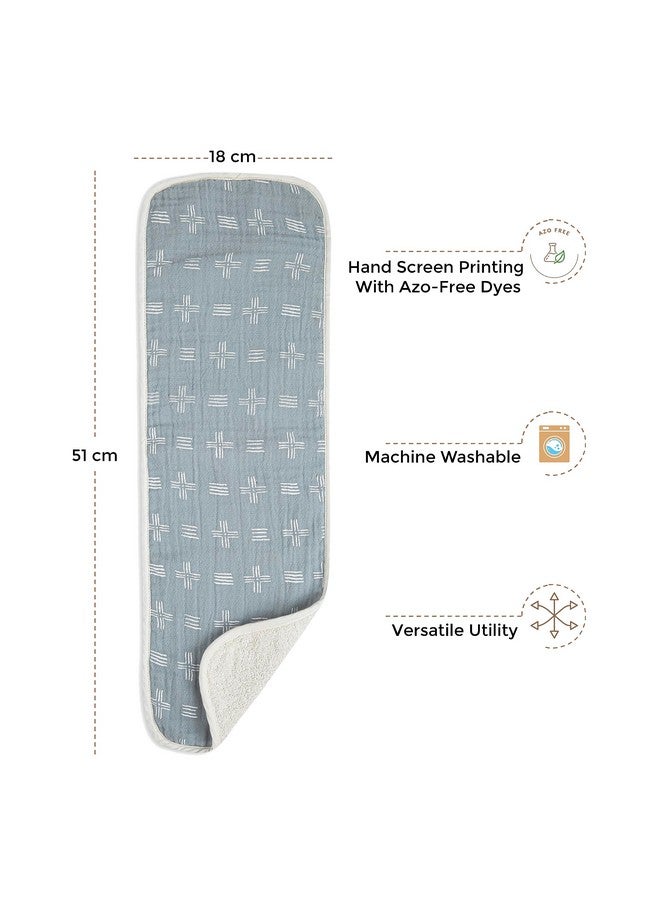 كرين بيبي مناديل تجشؤ للأطفال من كرين بيبي، قماش تجشؤ خفيف الوزن، مطبوع عليه صورة حيوان الغابة، مجموعة من 3 قطع، 7 × 20 بوصة، مستلزمات الأطفال حديثي الولادة، مناديل تجشؤ للأولاد، مناديل تجشؤ للبنات، مستلزمات الأطفال حديثي الولادة - Image 2