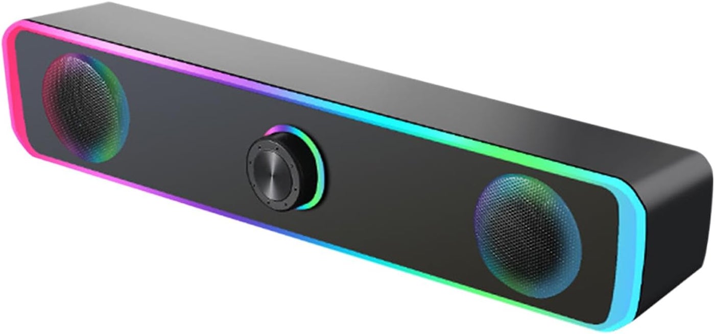 Tabletop Speaker | Portable Wired 3.5Mm, Compact Size, Black Finish | Advanced Audio Decoding, Powerful Bass Unit, Clear Stereo Output | Home Bedroom Outdoor Travel Music Listening Entertainment