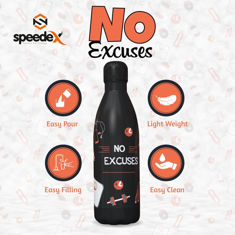 SPEEDEX Thermos Bottle - 500 ML Vacuum Insulated Stainless Steel for Kids, Men, Women - Thermosteel Bottle Ideal for School, Office, Travel Flask for Hot & Cold Beverages - Printed - Image 2