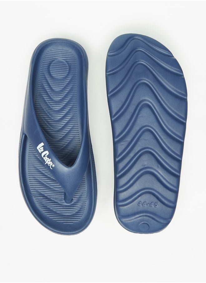 Lee Cooper - Men's Textured Slip-On Thong Slippers - Image 1