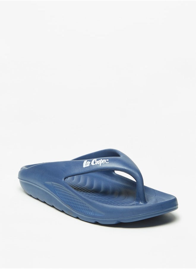 Lee Cooper - Men's Textured Slip-On Thong Slippers - Image 1