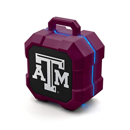 SOAR NCAA Shockbox LED Wireless Bluetooth Speaker Texas AM Aggies - Image 1
