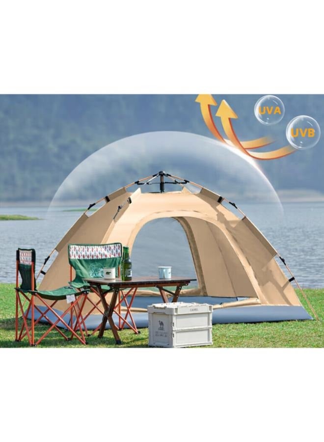 Foldable Outdoor Waterproof Ultralight Travel Portable 1-2 Person Outdoor Dome Camping Tent Travel Pop-up Automatic Tent Size: 2*1.5*1.35m - Image 4