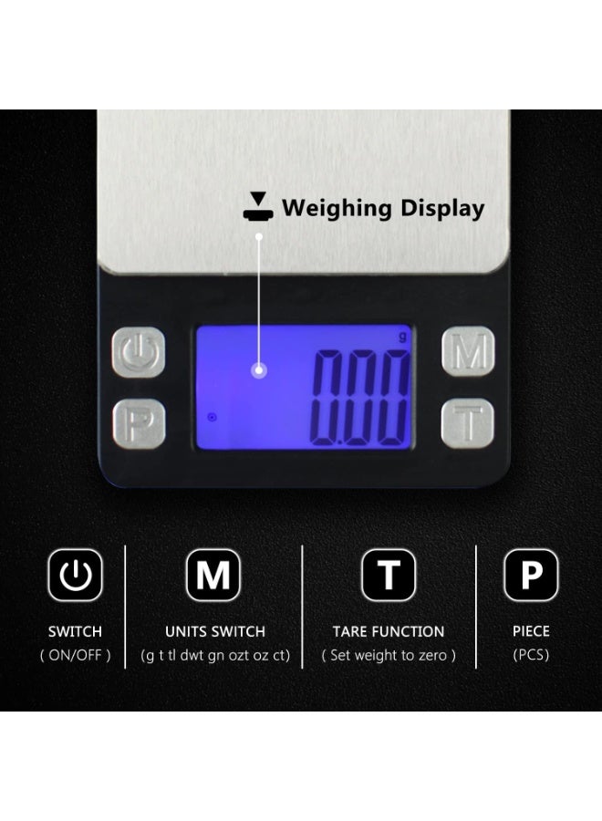 High-Precision Digital Mini Scale – 200g x 0.01g Accuracy – Portable Pocket Scale for Measuring Herbs, Spices, Powders, Jewelry, Supplements & Lab Use  - Image 5