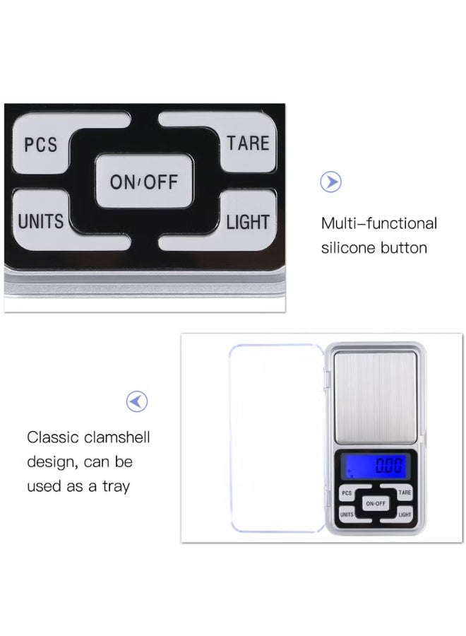 High-Precision Digital Mini Scale – 200g x 0.01g Accuracy – Portable Pocket Scale for Measuring Herbs, Spices, Powders, Jewelry, Supplements & Lab Use - Image 4