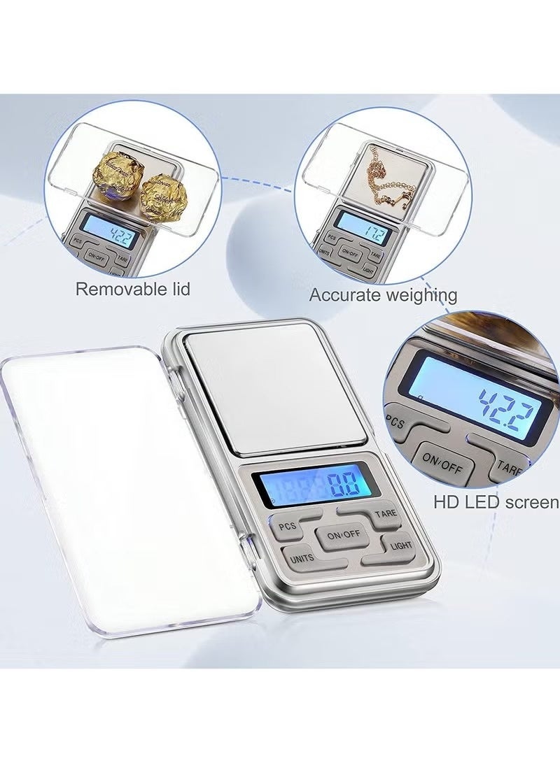 High-Precision Digital Mini Scale – 200g x 0.01g Accuracy – Portable Pocket Scale for Measuring Herbs, Spices, Powders, Jewelry, Supplements & Lab Use - Image 5