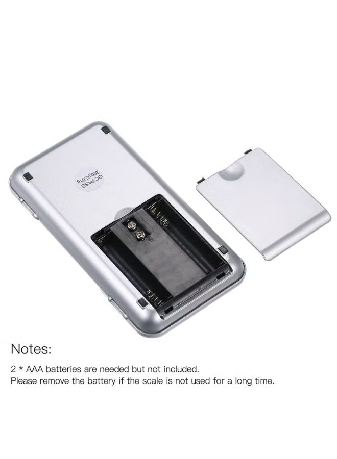 High-Precision Digital Mini Scale – 200g x 0.01g Accuracy – Portable Pocket Scale for Measuring Herbs, Spices, Powders, Jewelry, Supplements & Lab Use - Image 3