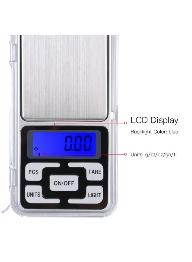 High-Precision Digital Mini Scale – 200g x 0.01g Accuracy – Portable Pocket Scale for Measuring Herbs, Spices, Powders, Jewelry, Supplements & Lab Use - Image 2