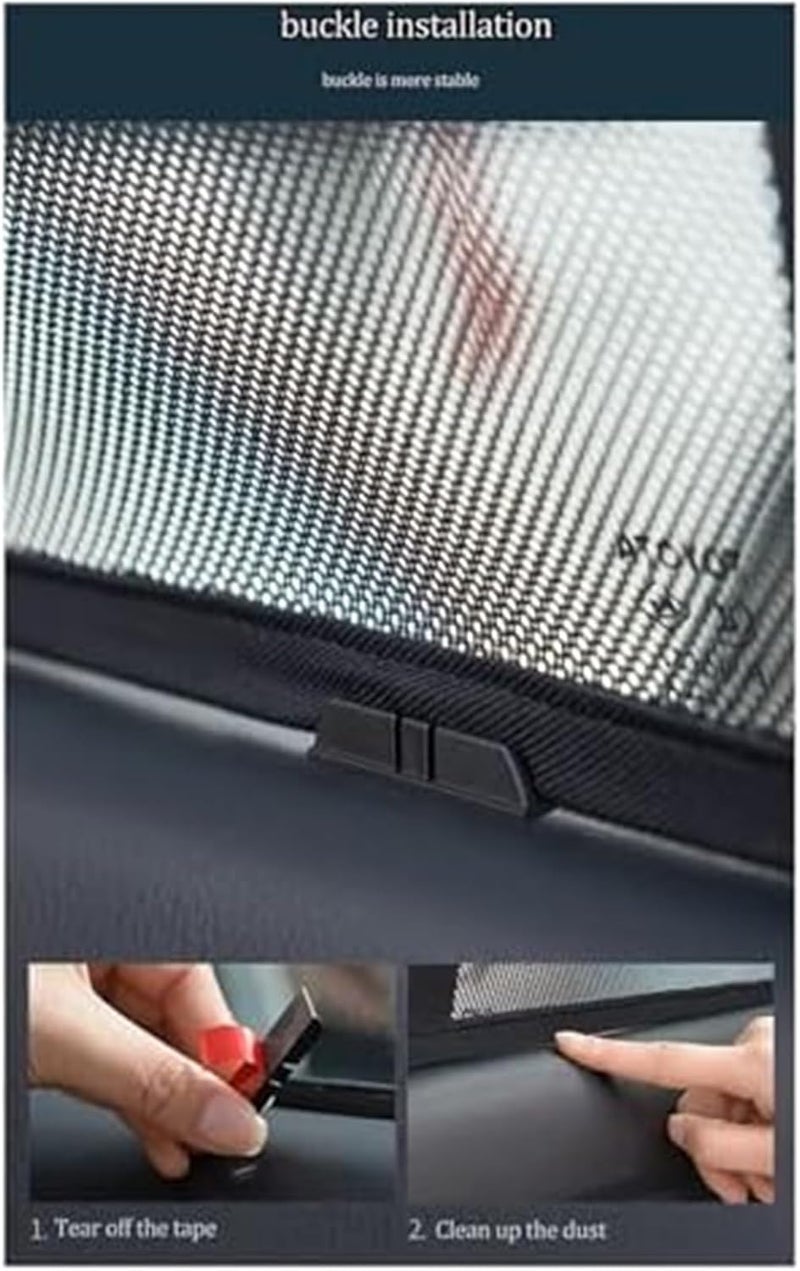 Yurefax Magnetic Car Sun Shades for Renault Koleos - Image 3