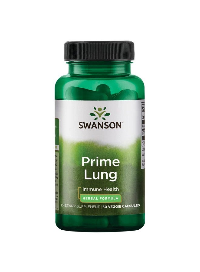 Swanson Prime Lung 60 Veg Caps - Image 1