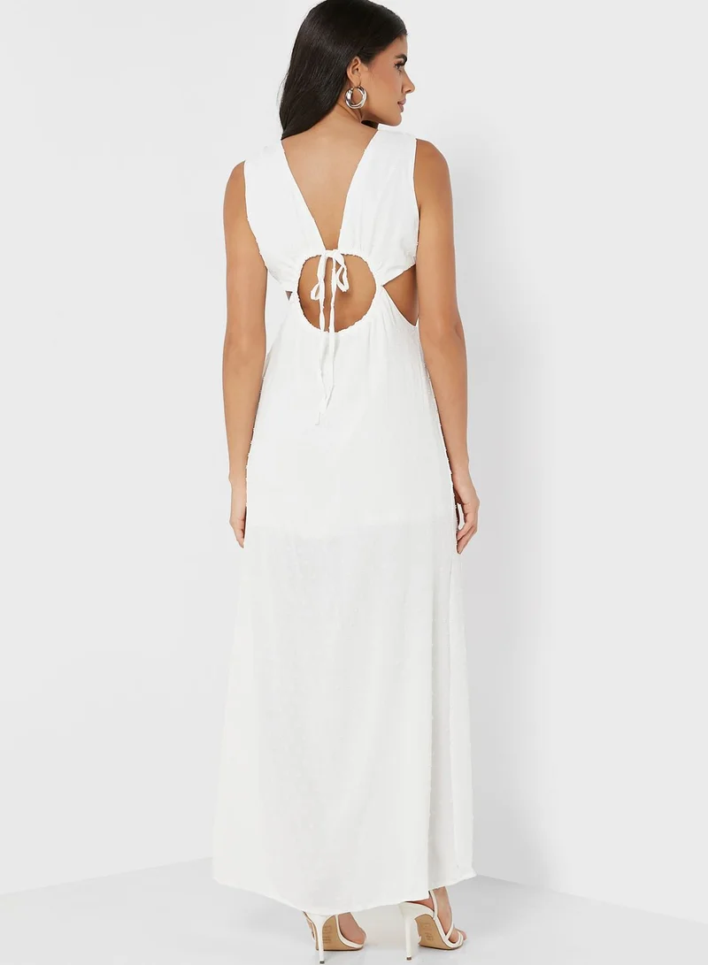 PARISIAN Halter Neck Side Split Cut Out Detail Dress