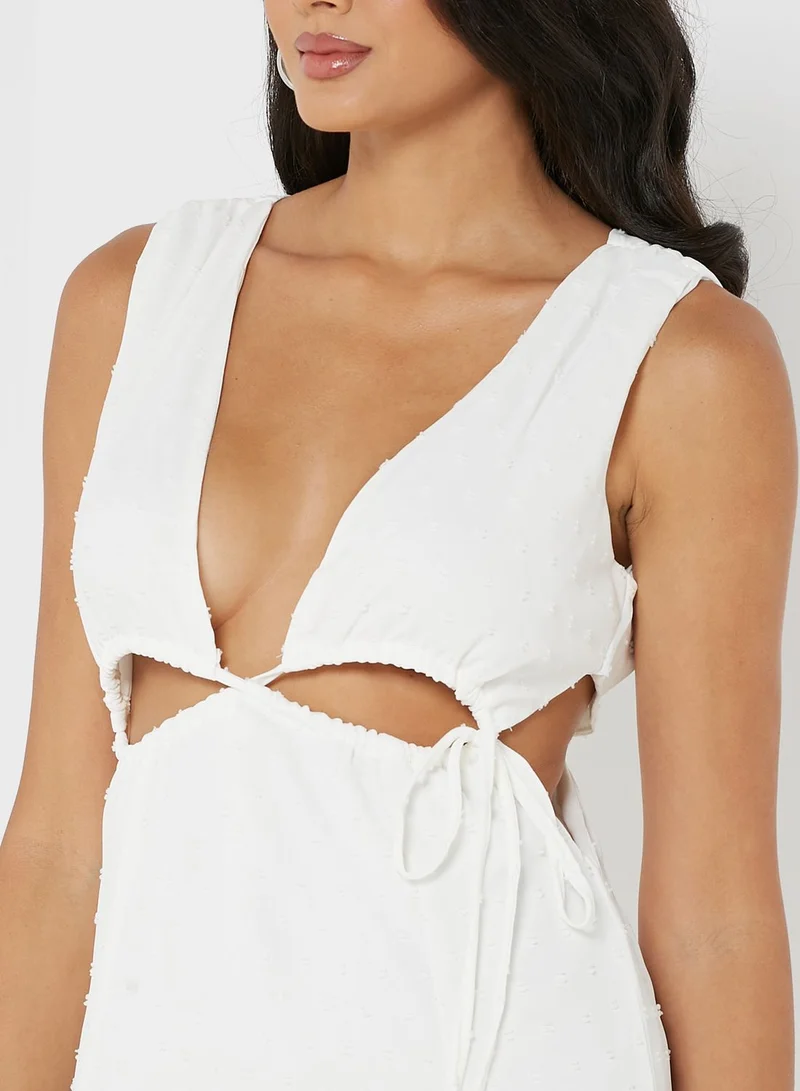 PARISIAN Halter Neck Side Split Cut Out Detail Dress