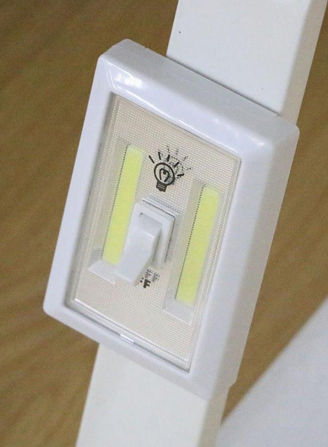 Voberry 3 Piece Cob LED Wall Switch Wireless Battery Operated Closet Cordless Night Light White 10 x 8cm - Image 3